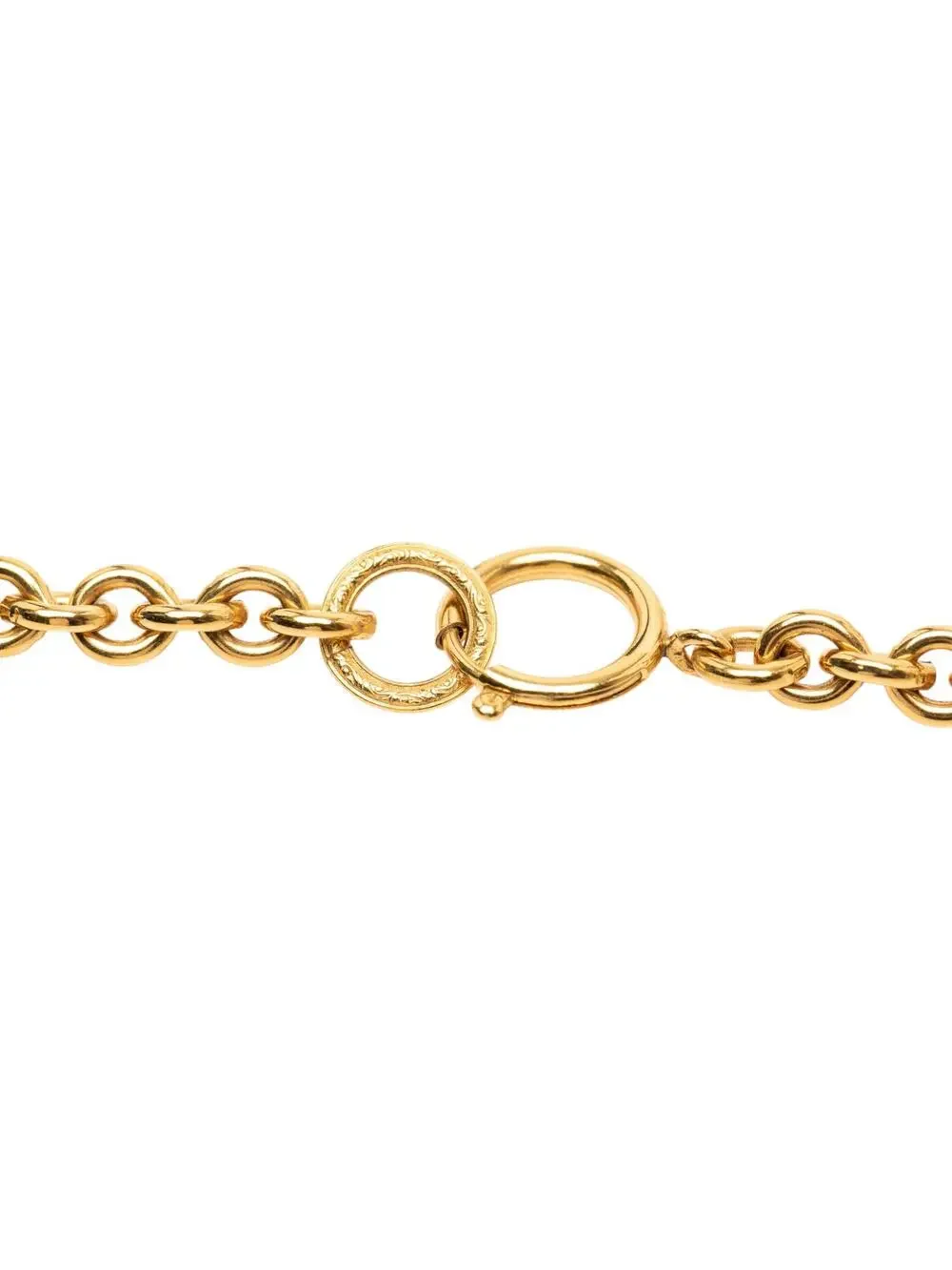 Chanel Cc Gold Plated Round Pendant #357949C84B